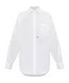 Dsquared2 Long Sleeve Buttoned Shirt In White