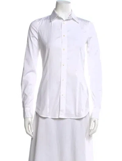 Pre-owned Dsquared2 Long Sleeve Button-up Top In Neutral