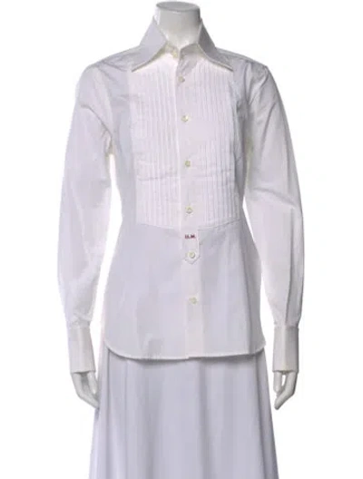 Pre-owned Dsquared2 Long Sleeve Button-up Top In Neutral