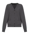 Dsquared2 Long Sleeve Cardigan In Gray