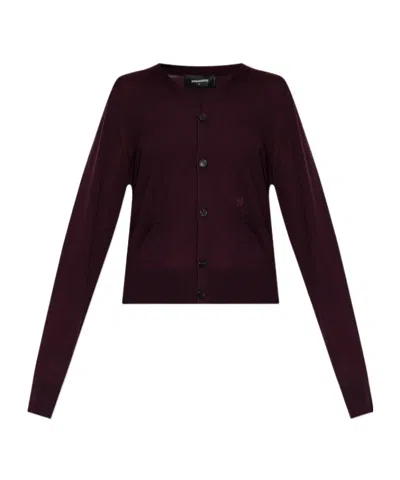 Dsquared2 Long Sleeve Cardigan In Multi