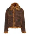 Dsquared2 Long Sleeve Casual Jacket In Brown