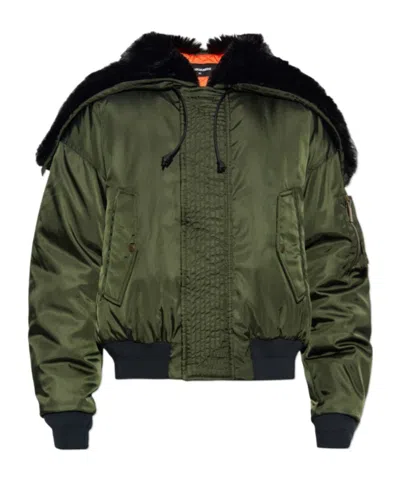 DSQUARED2 DSQUARED2 AVIATOR HOODED PUFFER BOMBER JACKET