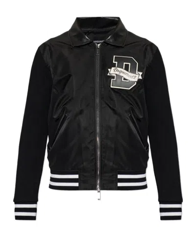 Dsquared2 Long Sleeve Casual Jacket In Multi