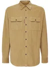 Dsquared2 Classic Button-up Corduroy Shirt In Neutrals