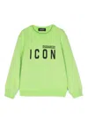 Dsquared2 Long-sleeve Cotton Jumper In Green