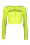 DSQUARED2 LONG SLEEVE CROP TOP