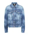 Dsquared2 Long Sleeve Denim Jacket In Blue