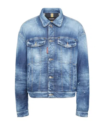 DSQUARED2 DSQUARED2 LIGHT PADDED DENIM JEAN JACKET