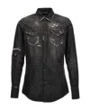 Dsquared2 Western Style Shirt With Chest Pockets And Pointed Collar In Black