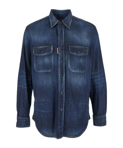 DSQUARED2 LONG SLEEVE DENIM SHIRT