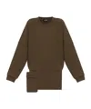 Dsquared2 Asymmetric-hem Sweatshirt Dress In Brown