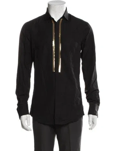 Pre-owned Dsquared2 Long Sleeve Dress Shirt In Black