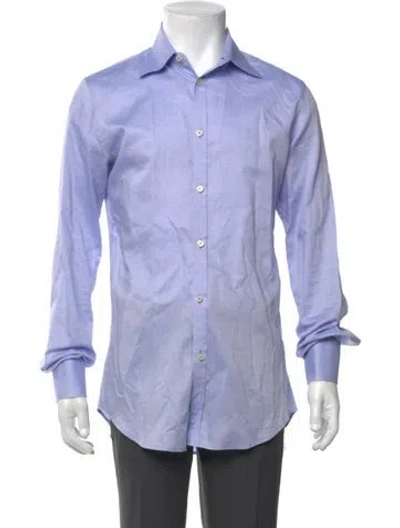 Pre-owned Dsquared2 Long Sleeve Dress Shirt In Blue