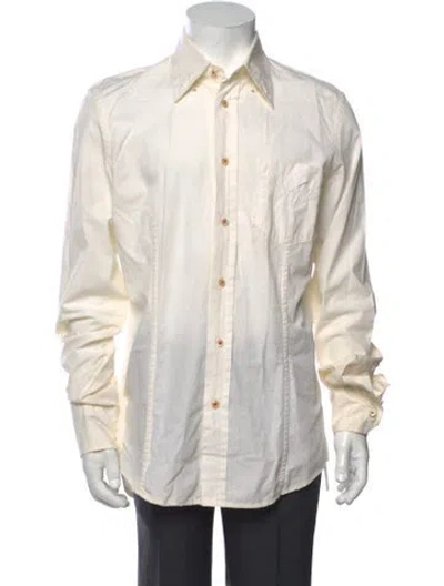 Pre-owned Dsquared2 Long Sleeve Dress Shirt In Neutrals
