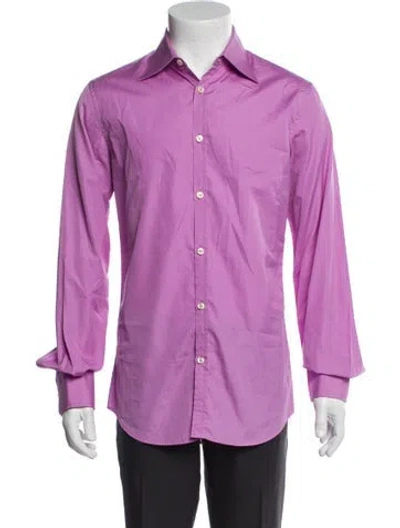 Pre-owned Dsquared2 Long Sleeve Dress Shirt In Purple
