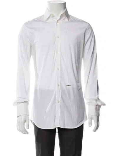 Pre-owned Dsquared2 Long Sleeve Dress Shirt In White