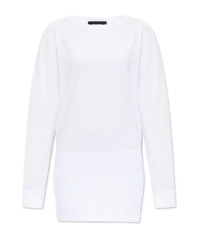 DSQUARED2 DSQUARED2 SLOGAN PRINTED LONG-SLEEVED MINI DRESS