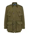 Dsquared2 Cotton Sahariana Blazer With Logoed Buttons In Green
