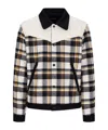 Dsquared2 Dsquared Embroidered Flannel Western Bomber Jacket In Multi