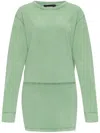 Dsquared2 Long-sleeve Mini Dress In Green