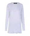 Dsquared2 Long Sleeve Round Neck T-shirt In White