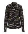 Dsquared2 Polka-dot Tie Shirt In Black