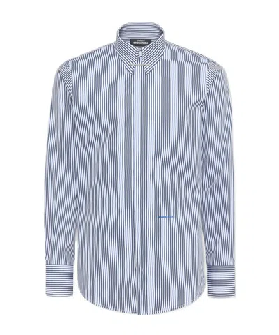 Dsquared2 Long Sleeve Shirt In Blue