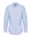 Dsquared2 Logo-embroidered Cotton Shirt In Blue