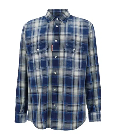 Dsquared2 Canadian Vintage Check Shirt In Multi