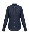 Dsquared2 Pocket Denim Shirt In Blue