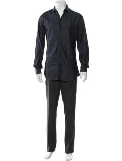 Pre-owned Dsquared2 Long Sleeve Shirt In Blue