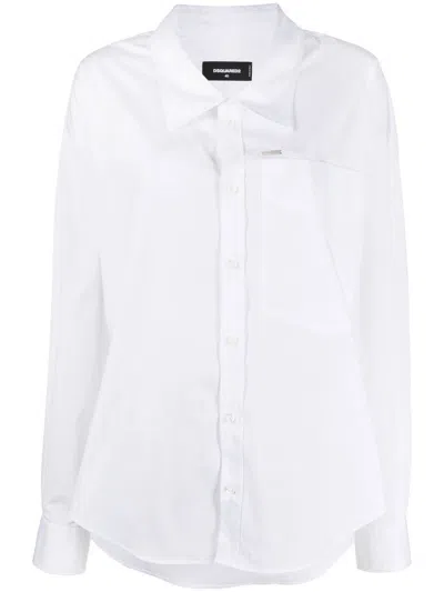 Dsquared2 Long-sleeve Shirt In White