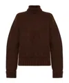 Dsquared2 Dsquared Brown Stretch Alpaca Blend Sweater In Brown
