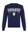 Dsquared2 Male Crew Neck Sweater Collection In Blue