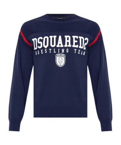 DSQUARED2 DSQUARED2 LOGO-PRINT CREWNECK SWEATSHIRT