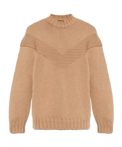 Dsquared2 Long Sleeve Sweater In Brown