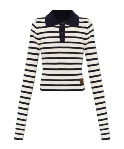 Dsquared2 Long Sleeve Sweater In Multi