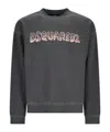 Dsquared2 "top Fade" Crew Neck Sweatshirt In Black