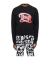 Dsquared2 Black Drop Fit Sweatshirt In Black