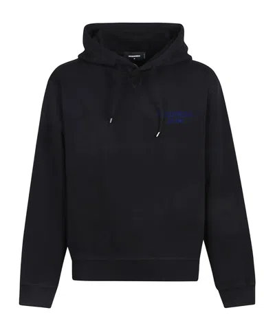 DSQUARED2 LOGO-PRINT HOODIE