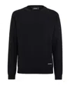 Dsquared2 Navy Blue Pouch-pocket Sweater In Blue