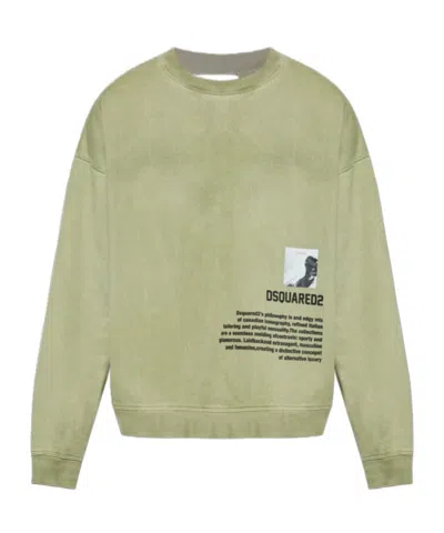 DSQUARED2 DSQUARED2 LOGO PRINTED CREWNECK SWEATSHIRT