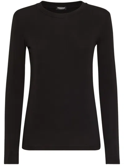 Dsquared2 Long-sleeve T-shirt In Black