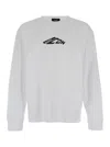 Dsquared2 Long Sleeve T-shirt With Contrasting Icon Print In Cotton Man In White