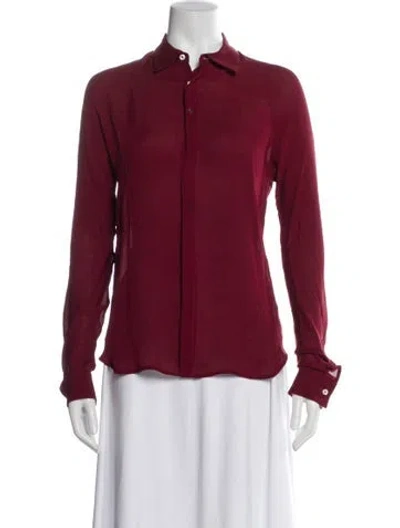Pre-owned Dsquared2 Long Sleeve Top In Red