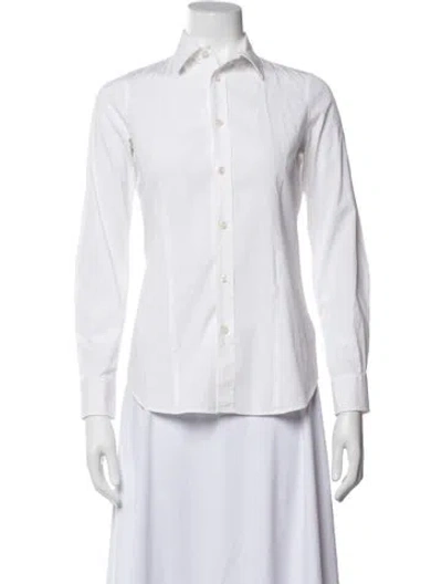 Pre-owned Dsquared2 Long Sleeve Top In White