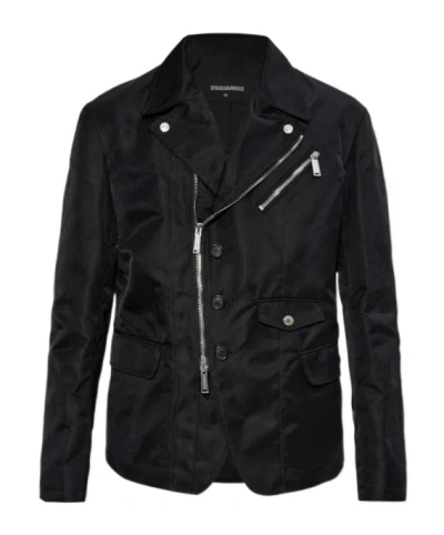 Dsquared2 Long-sleeved Casual Jacket In Black