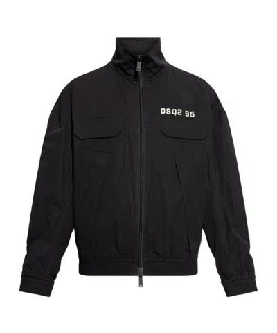 Dsquared2 Long-sleeved Casual Jacket In Black