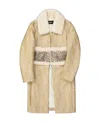Dsquared2 Crystal Embellished Coat Women In Nude